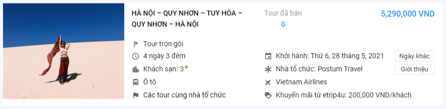 Tour Hà Nội - Quy Nhơn - Tuy Hòa 4N3Đ