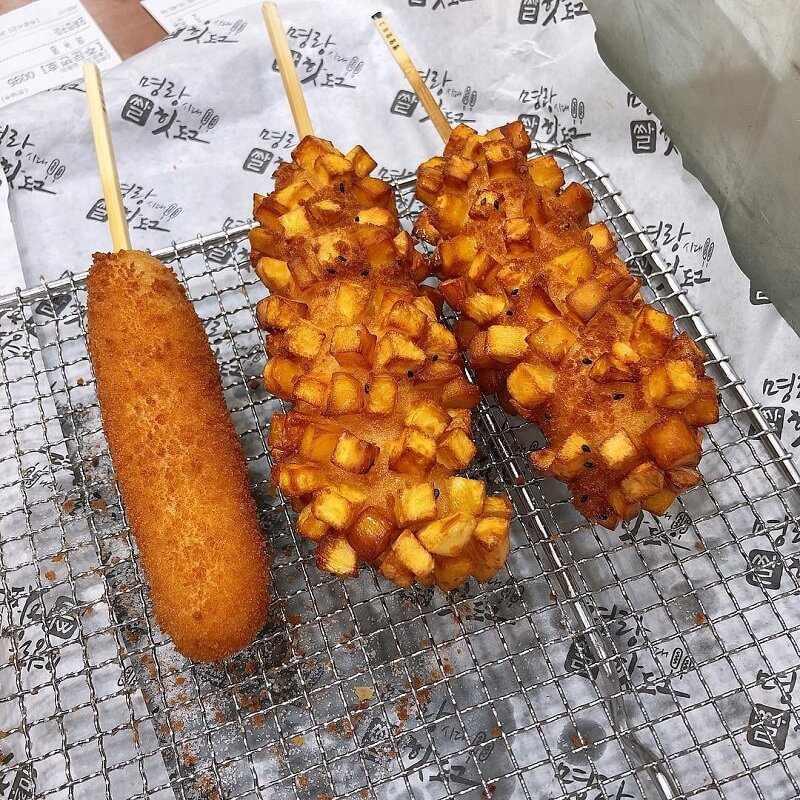 Xúc xích chiên tại Incheon Xúc xích chiên tại Incheon