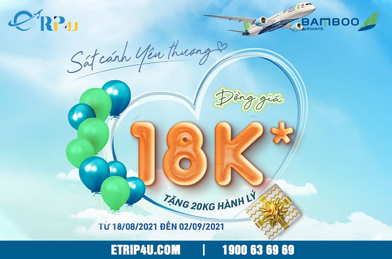 Bamboo Airways ưu đãi khủng mừng sinh nhật và Quốc khánh 2/9 Bamboo Airways ưu đãi khủng mừng sinh nhật và Quốc khánh 2/9