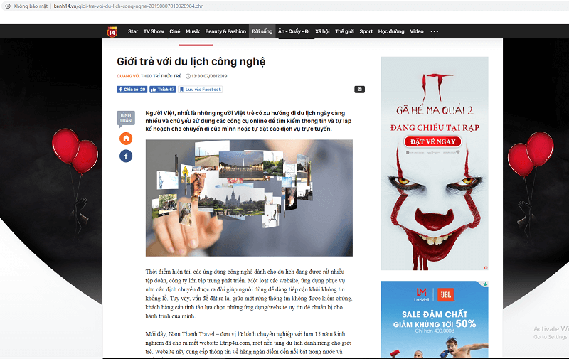 Etrip4u được Kenh14 nhắc đến và dành nhiều lời khen trong bài Giới trẻ với du lịch công nghệ Etrip4u được Kenh14 nhắc đến và dành nhiều lời khen trong bài Giới trẻ với du lịch công nghệ