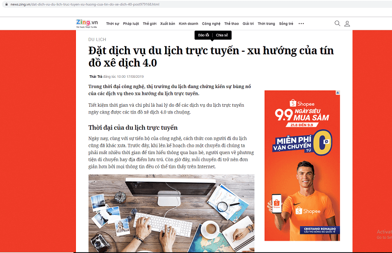 News.zing khẳng định du lịch trực tuyến là xu hướng News.zing khẳng định du lịch trực tuyến là xu hướng