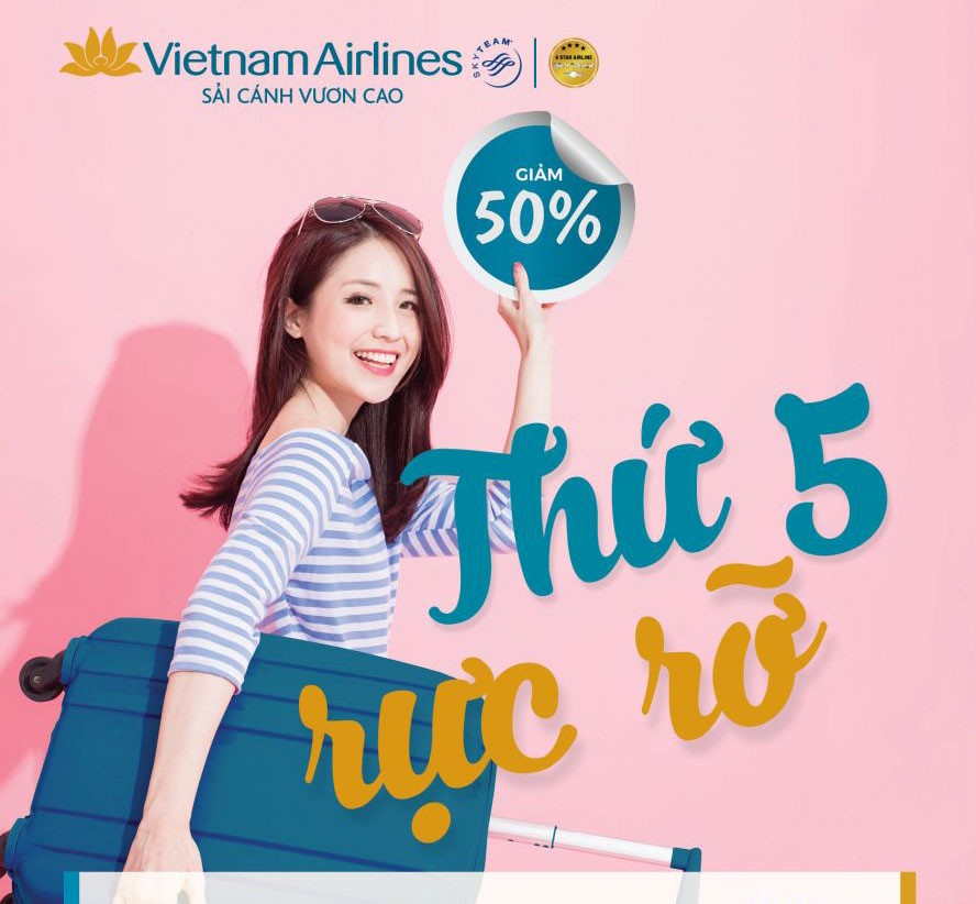 Chường trình ưu đãi Thứ 5 rực rỡ của VNA được rất nhiều người quan tâm Chường trình ưu đãi Thứ 5 rực rỡ của VNA được rất nhiều người quan tâm