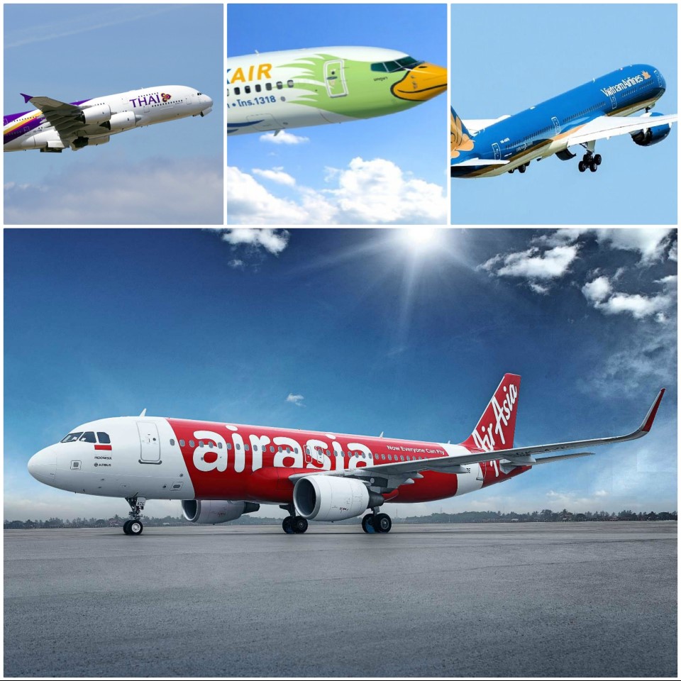 Có rất nhiều hãng khai thác hành trình bay Việt Nam - Bangkok