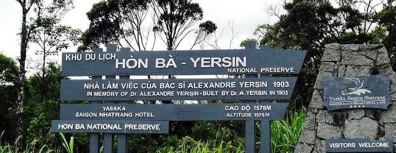 Khu du lịch Hòn Bà là nơi bác sĩ Yersin làm việc