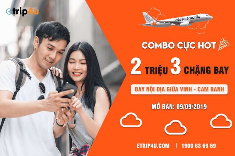 Combo siêu hot chỉ 2 triệu 3 chặng bay từ Jetstar Pacific