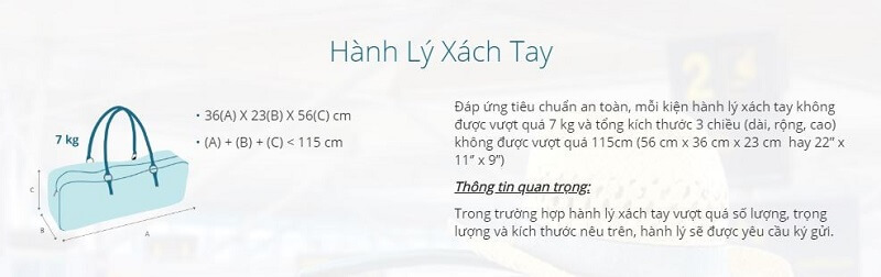 Quy định hành lý xách tay của Vietnam Airlines Quy định hành lý xách tay của Vietnam Airlines