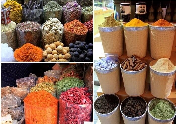 Chợ cũ Dubai với các loại hàng hóa địa phương Chợ cũ Dubai với các loại hàng hóa địa phương