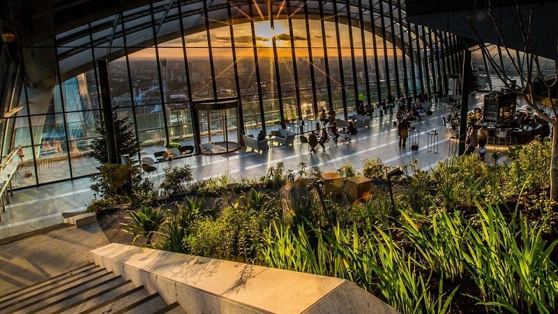 Vườn hoa trên cao Walkie-Talkie Vườn hoa trên cao Walkie-Talkie