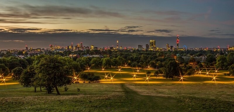 Chiêm ngưỡng toàn bộ London từ đồi Primrose Chiêm ngưỡng toàn bộ London từ đồi Primrose