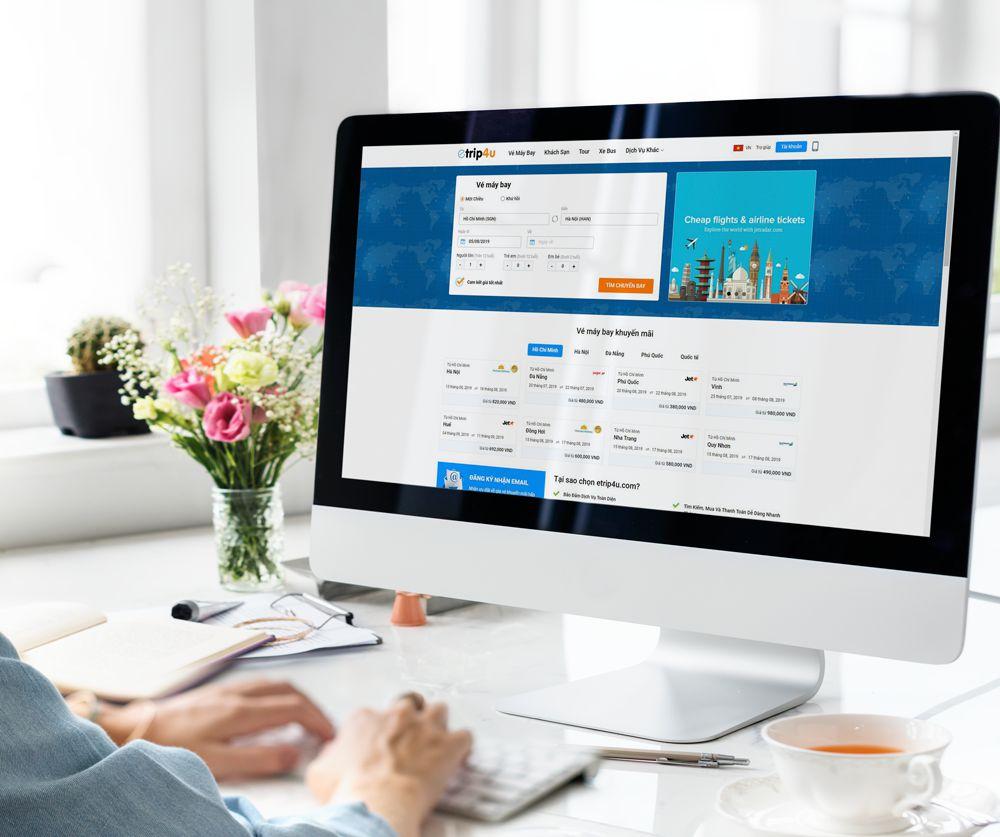 Etrip4u là địa chỉ đặt vé máy bay Sài Gòn - Hà Nội giá tốt nhất thị trường
