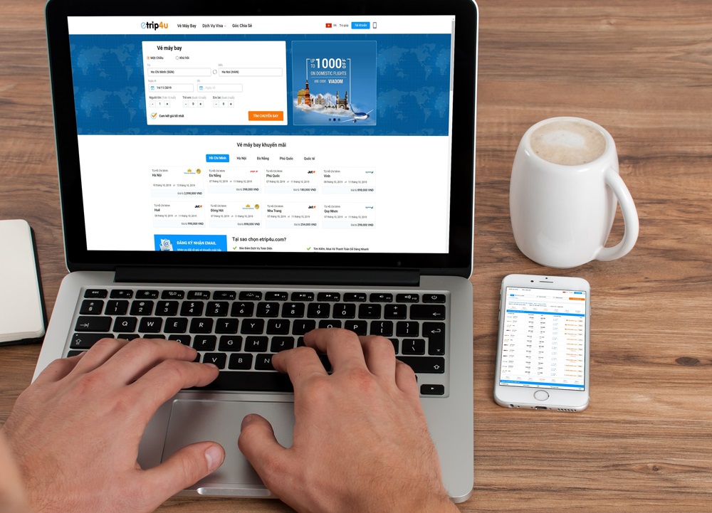 Etrip4u là website đặt vé trực tuyến  được phát triển bởi Nam Thanh Travel