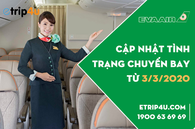 Eva Air sẽ giảm tần suất một số chuyến bay Eva Air sẽ giảm tần suất một số chuyến bay