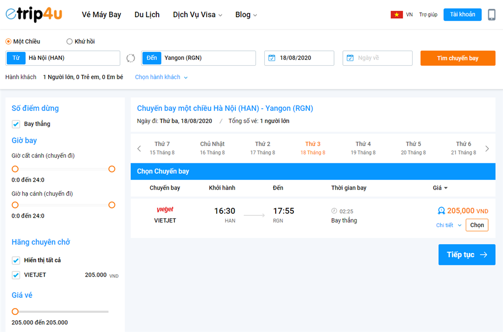 Giá vé máy bay đi Myanmar tham khảo trên Etrip4u Giá vé máy bay đi Myanmar tham khảo trên Etrip4u
