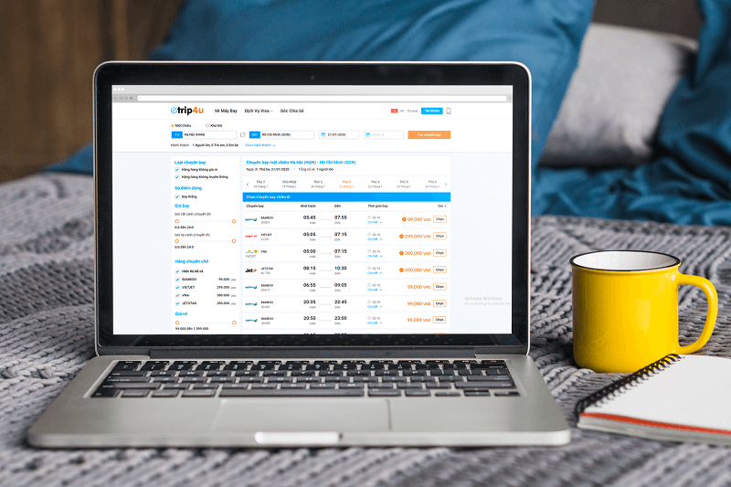 Đặt vé máy bay Bamboo Airways tốt nhất tại Etrip4u