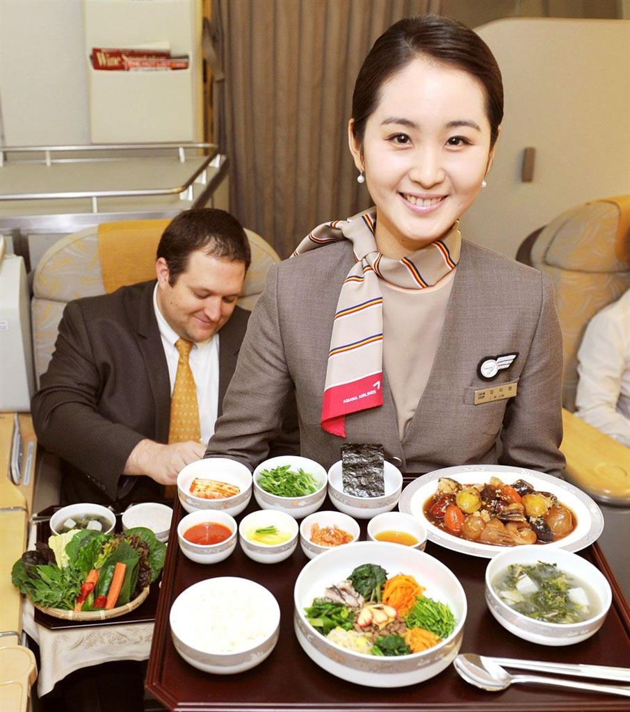 Hành khách của Asiana Airlines sẽ được phục vụ bữa ăn với menu đa dạng