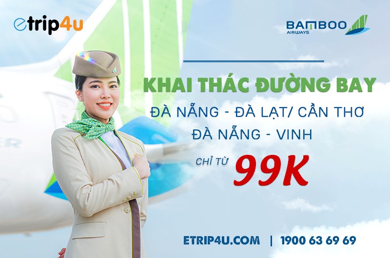 Khuyến mại Bamboo Airways cho các hành trình mới