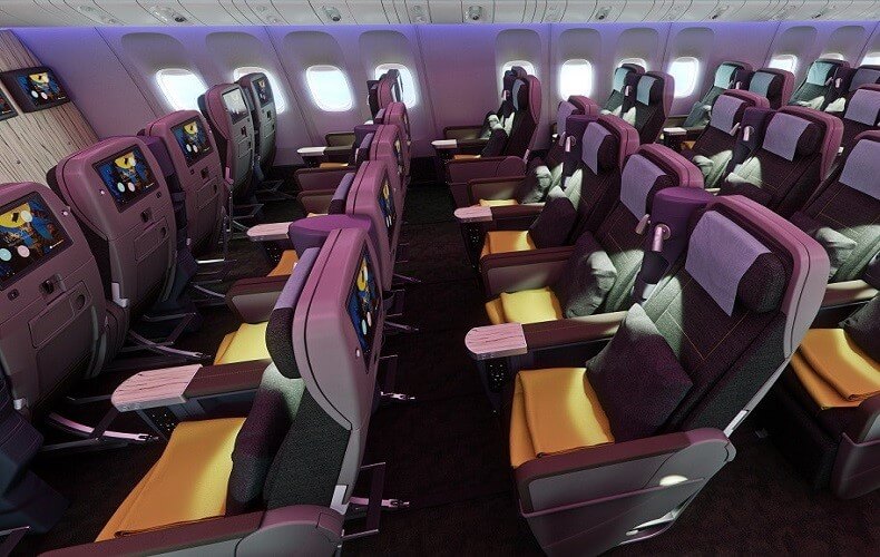 Khoang hạng phổ thông trên China Airlines