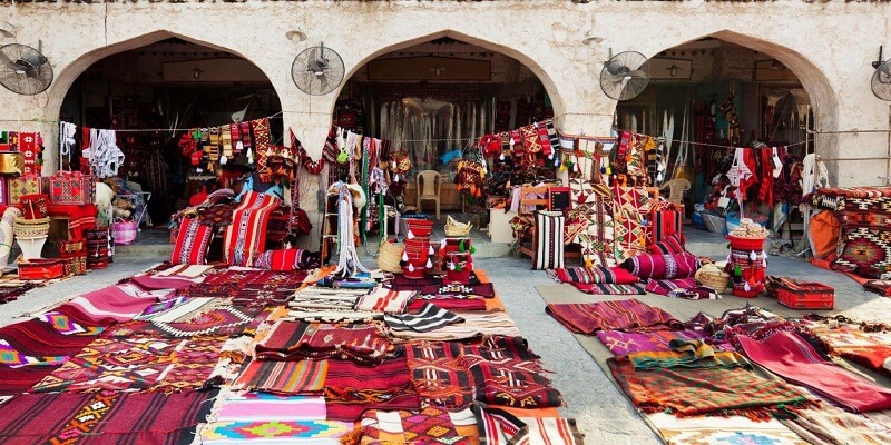 Một góc chợ trời Souk tại Marrakech