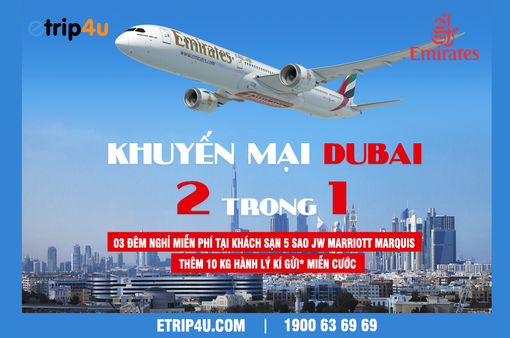 Cập nhật ưu đãi Emirates nhanh nhất tại Etrip4u Cập nhật ưu đãi Emirates nhanh nhất tại Etrip4u