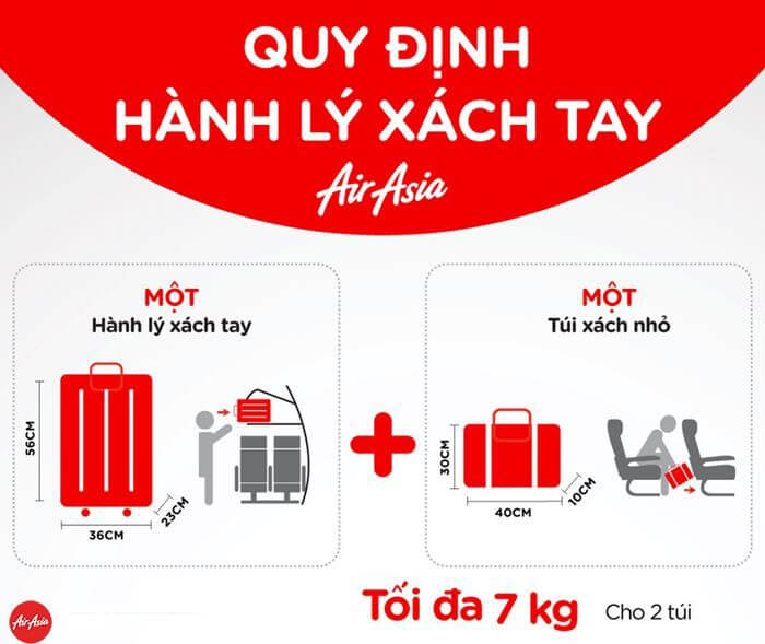 Quy định về hành lý xách tay của Air Asia