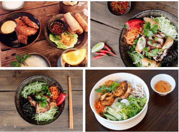 Các món ăn hấp dẫn được phục vụ tại Cô Ba Restaurant