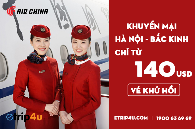 Khuyến mại xuân từ Air China Khuyến mại xuân từ Air China