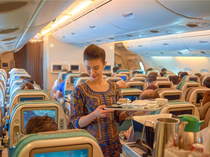 Singapore Airlines là hãng hàng không được đánh giá cao về chất lượng dịch vụ