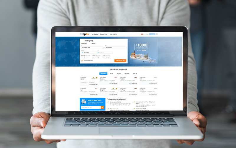 Đặt v&eacute; m&aacute;y bay uy t&iacute;n nhất tại Etrip4u.com