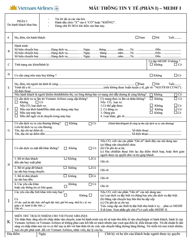 Hồ sơ y tế cho hành khách mang thai của Vietnam Airlines Hồ sơ y tế cho hành khách mang thai của Vietnam Airlines