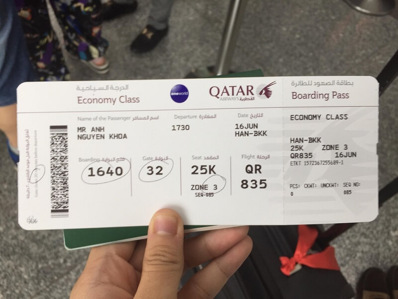 Cách đổi vé máy bay Qatar Airways