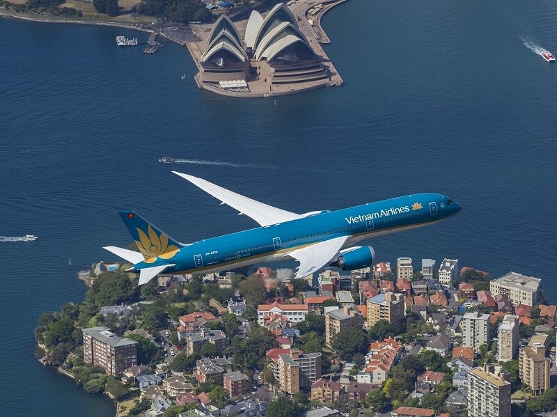 Vietnam Airlines Boeing 787-10 Dreamliner trên đường bay thẳng Hà Nội - Sydney Vietnam Airlines Boeing 787-10 Dreamliner trên đường bay thẳng Hà Nội - Sydney