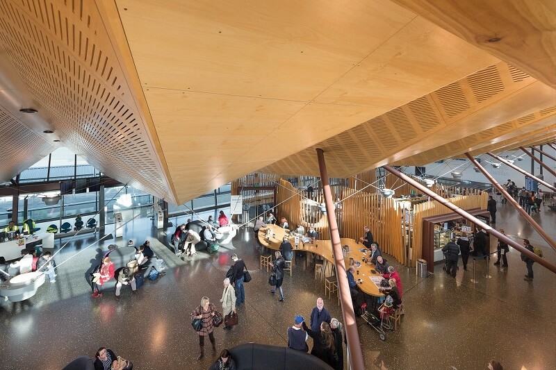 Kiến trúc bên trong sân bay Christchurch