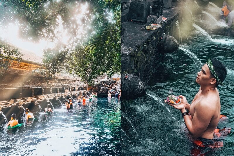 Tắm nước thiêng tại đền Pura Tirta Empul