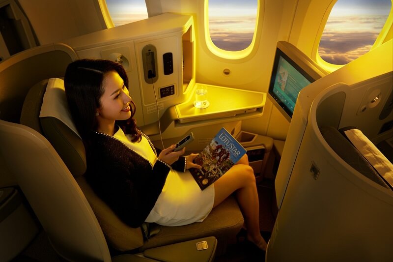 Khách hàng luôn cảm thấy hài lòng với dịch vụ của hạng thương gia Vietnam Airlines