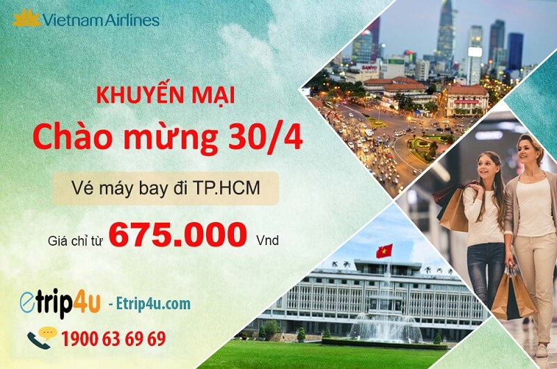 Vietnam Airlines tung loạt vé nội địa đến Hồ Chí Minh với giá hấp dẫn chỉ từ 675.000 vnđ Vietnam Airlines tung loạt vé nội địa đến Hồ Chí Minh với giá hấp dẫn chỉ từ 675.000 vnđ