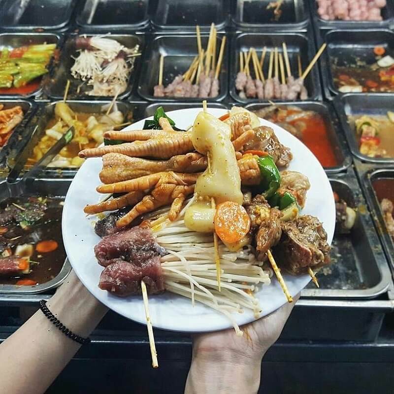 Xiên que nướng Sài Gòn