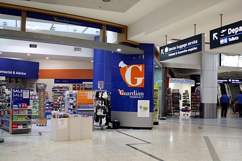 Hiệu thuốc tại sân bay Sydney